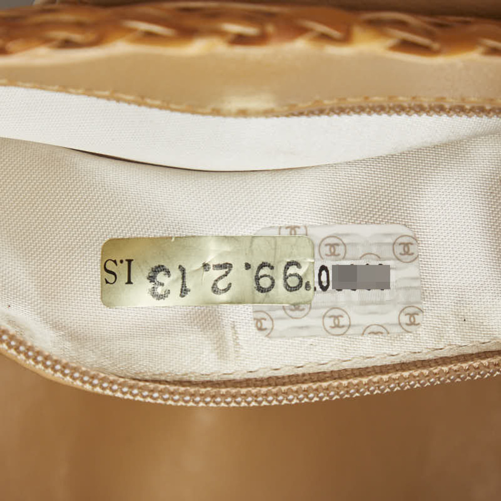 Chanel Coco Mark Chain Shoulder Bag, Basket Brown, Beige, Rattan, Leather, Wo... - Picture 11 of 12